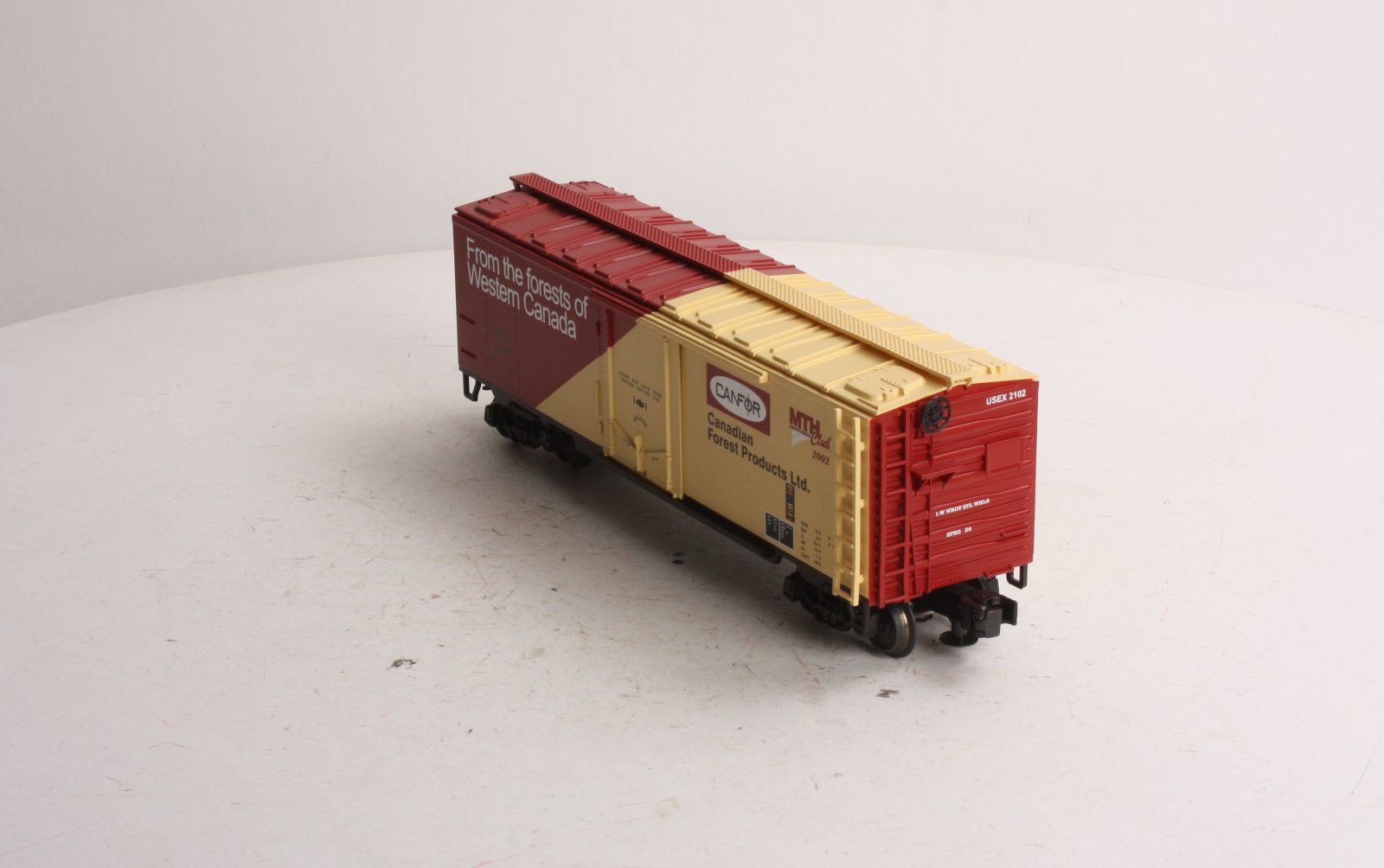 MTH 20-94028 O Gauge MTHRRC 2002 Canfor Reefer Car #2102 LN/Box