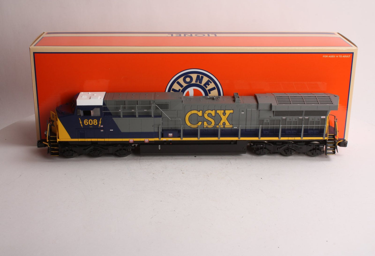 Lionel 6-28298 O Gauge CSX Legacy AC6000 Diesel Locomotive #608 w/ RailSounds