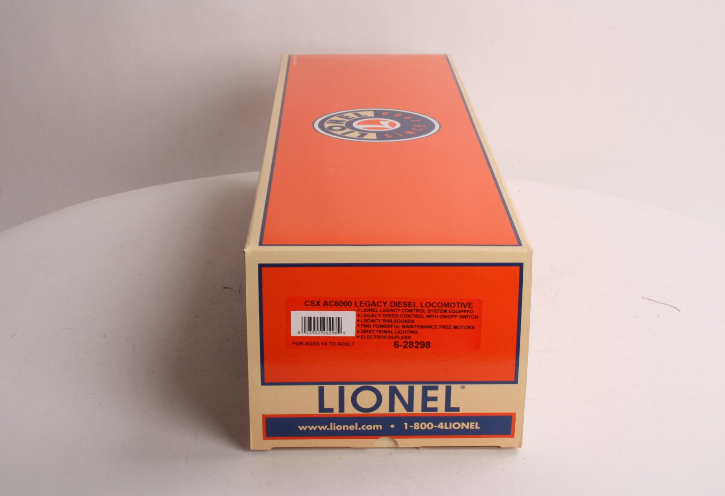 Lionel 6-28298 O Gauge CSX Legacy AC6000 Diesel Locomotive #608 w/ RailSounds