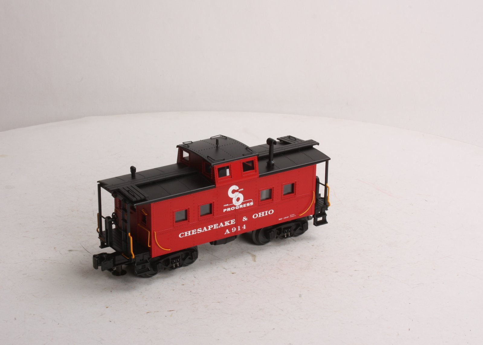 MTH 20-91173 Chesapeake and Ohio Center Cupola Steel Caboose #A914 LN/Box