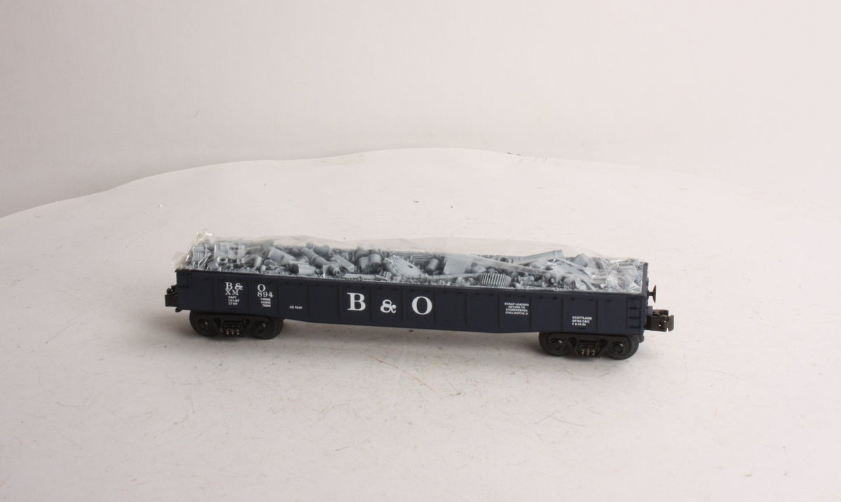 MTH 30-7213 O Baltimore and Ohio Gondola w/Junk Load #894 LN/Box