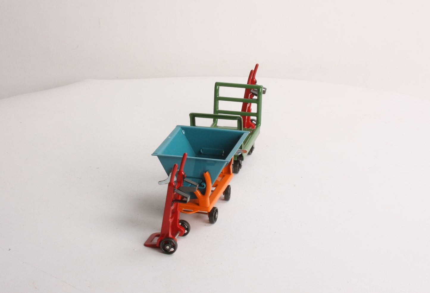 MTH 11-90037 Green Cart/Blue Dump No. 163 Freight Accessory Set EX