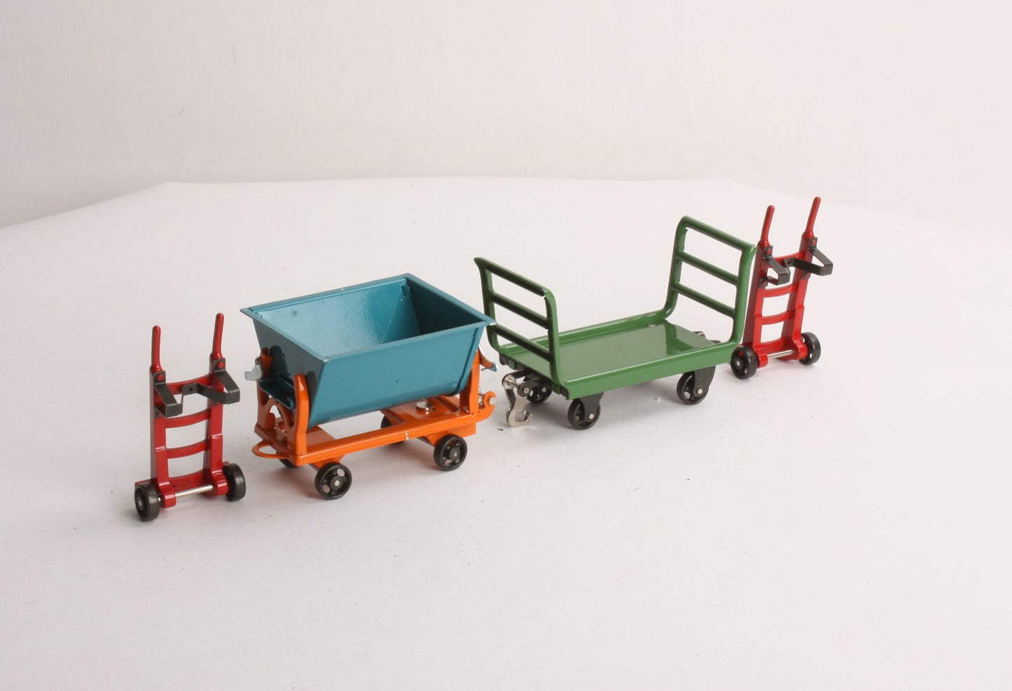 MTH 11-90037 Green Cart/Blue Dump No. 163 Freight Accessory Set EX