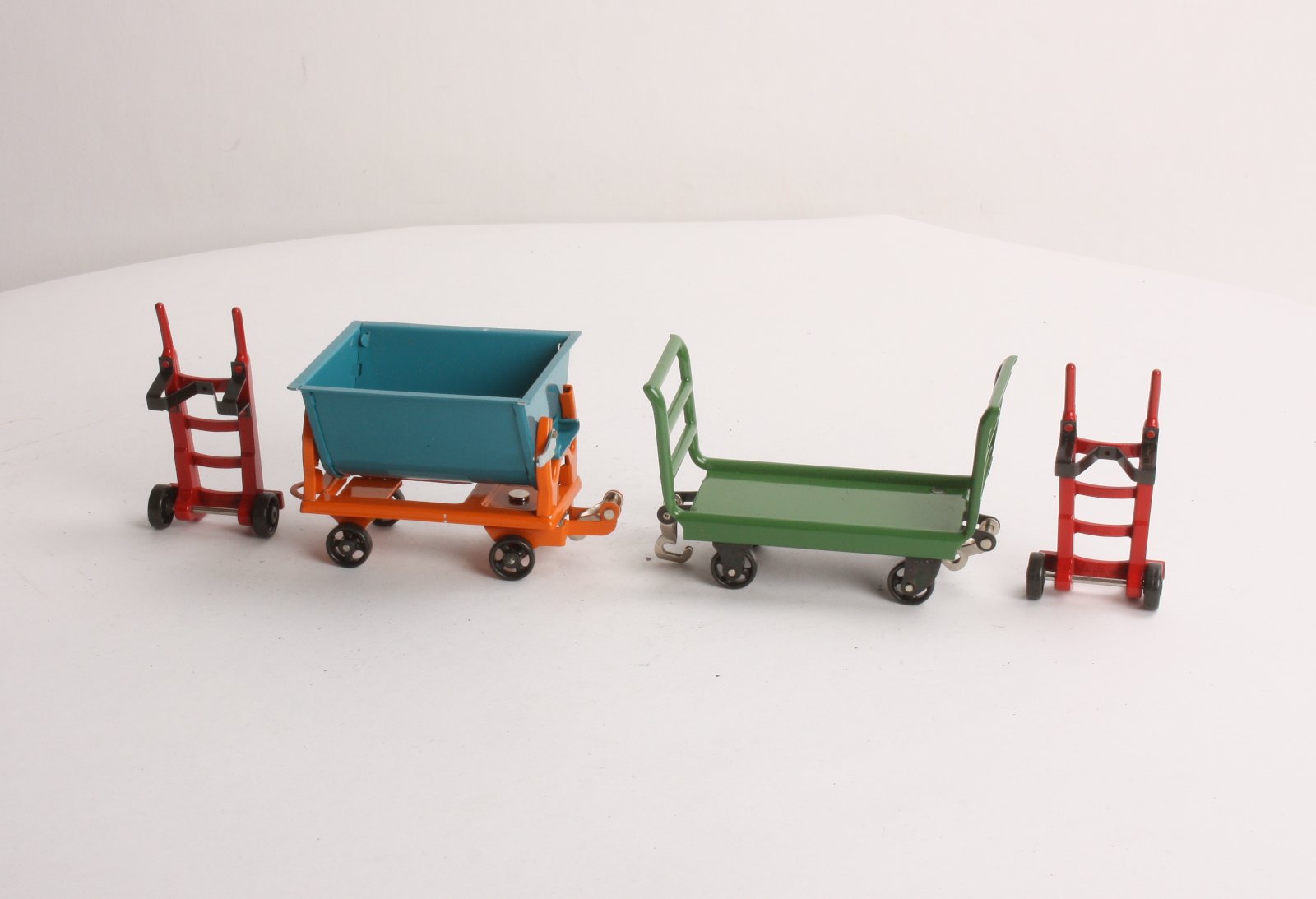 MTH 11-90037 Green Cart/Blue Dump No. 163 Freight Accessory Set EX