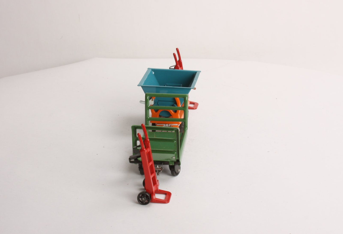 MTH 11-90037 Green Cart/Blue Dump No. 163 Freight Accessory Set EX