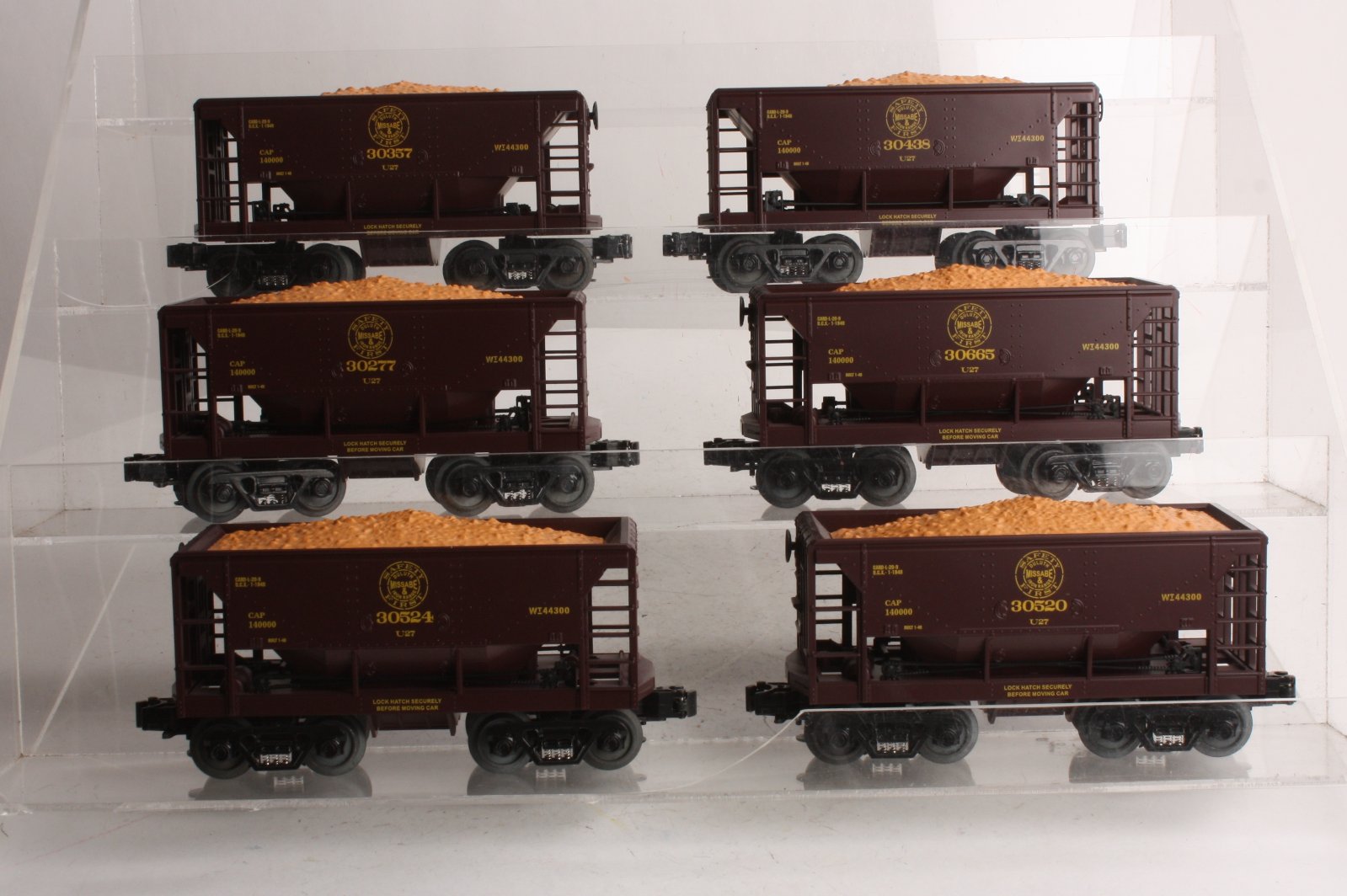 MTH 20-97507 O Gauge Duluth, Missabe & Iron Range Premier Ore Car Set (Set of 6) LN/Box