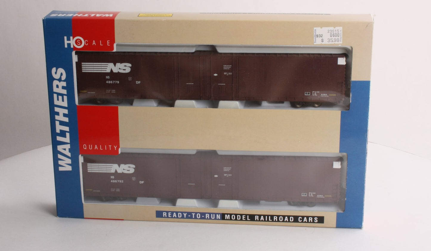 Walthers 932-23515 Norfolk Southern Pullman Std 86' Hi-Cube Boxcar (Set of 2) EX/Box
