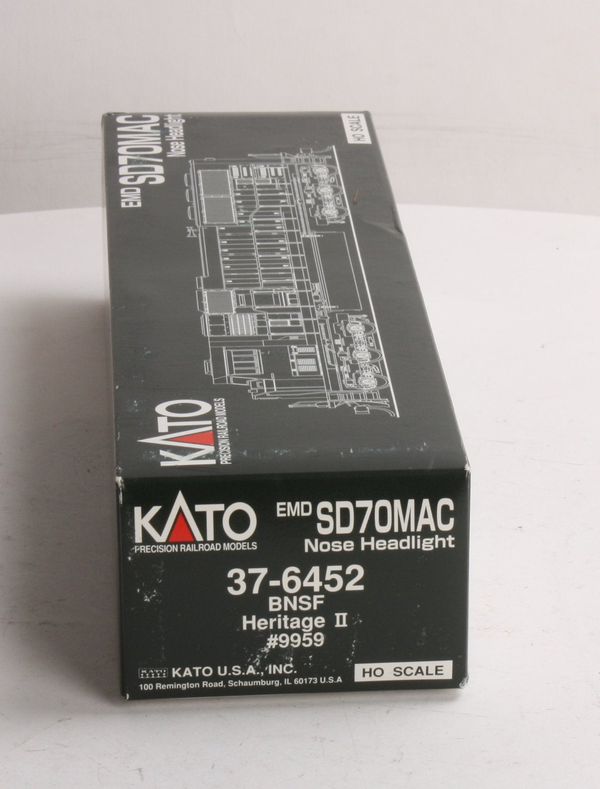 Kato 37-6452 HO Burlington Northern Santa Fe SD70MAC Diesel Locomotive #9959