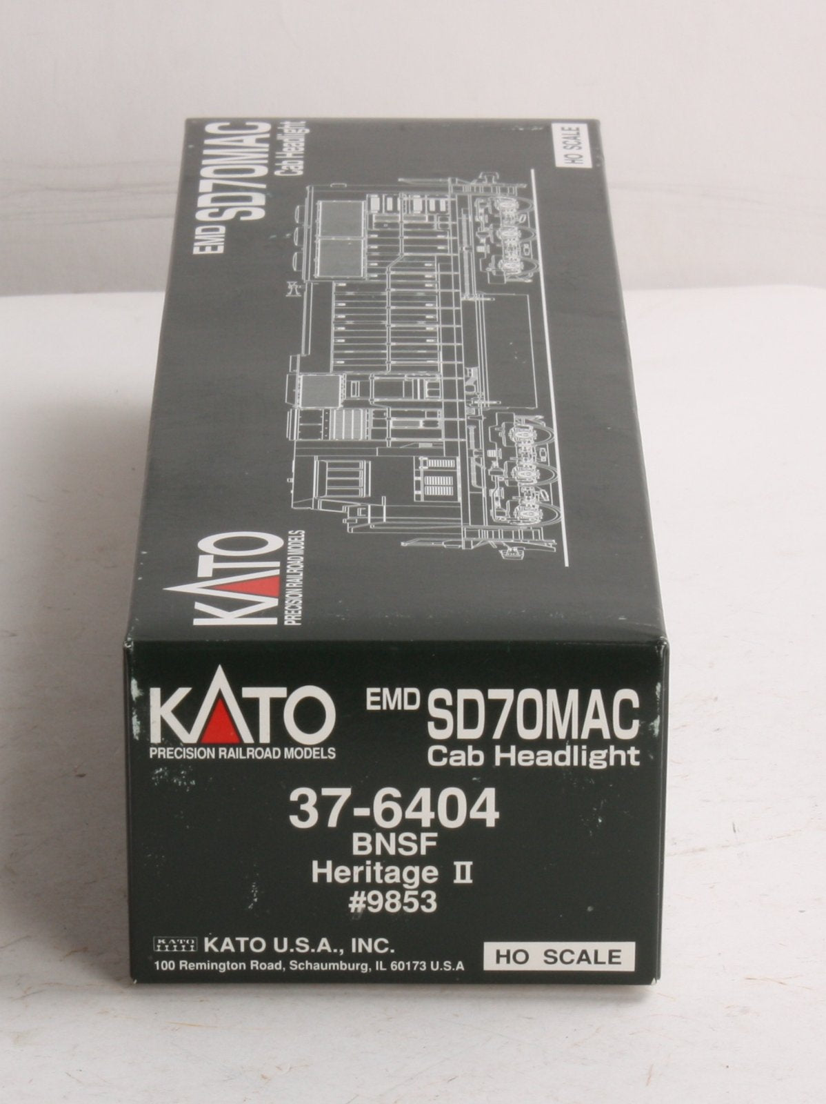 Kato 37-6404 HO BNSF Heritage ll EMD SD70MAC Diesel Locomotive #9853 LN/Box