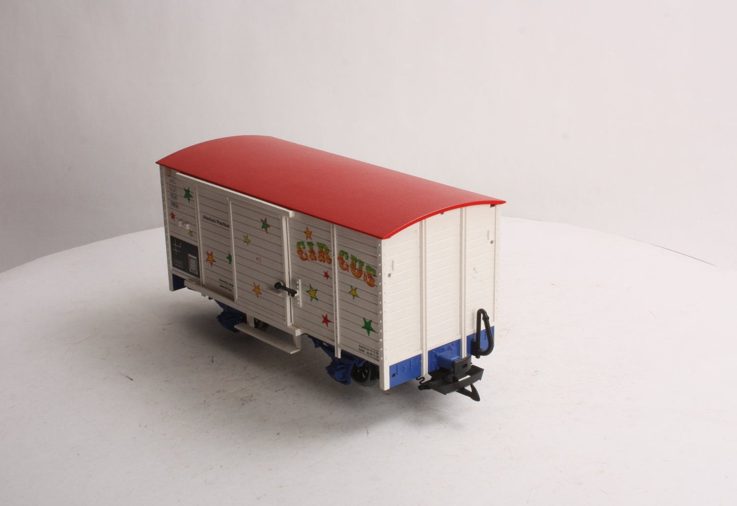 LGB 4136S G Scale Circus Sound Car w/Sound & Metal Wheels LN/Box