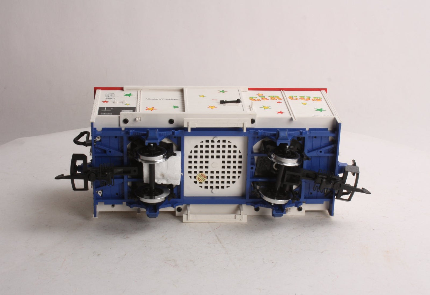 LGB 4136S G Scale Circus Sound Car w/Sound & Metal Wheels LN/Box