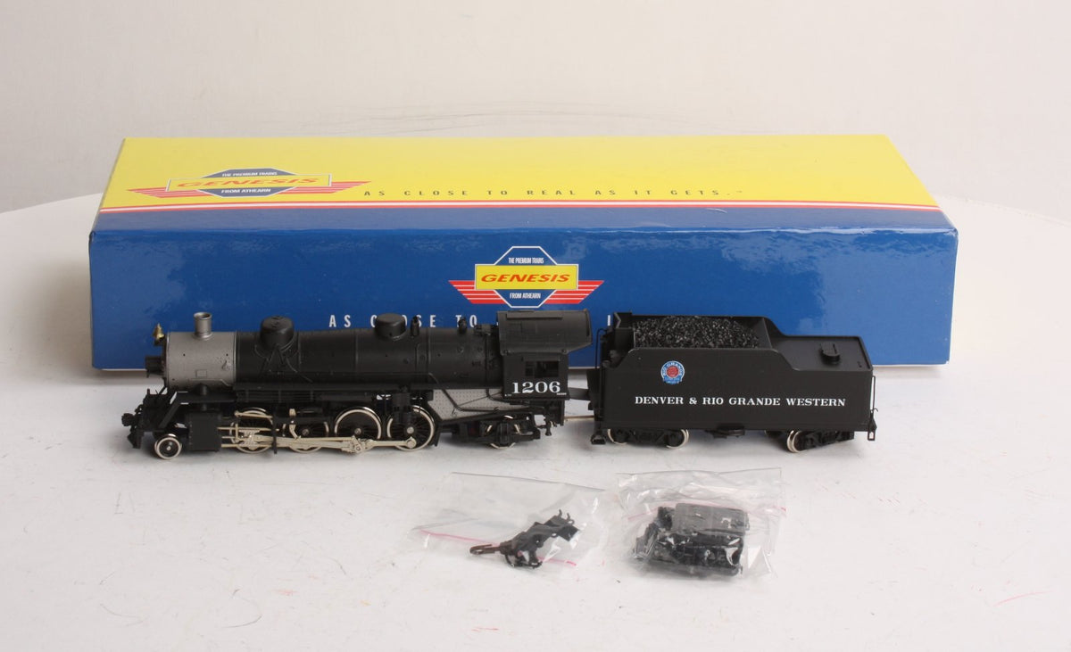 Athearn G9025 Denver & Rio Grande Western 2-8-2 USRA Steam Loco & Tender #1206 LN/Box