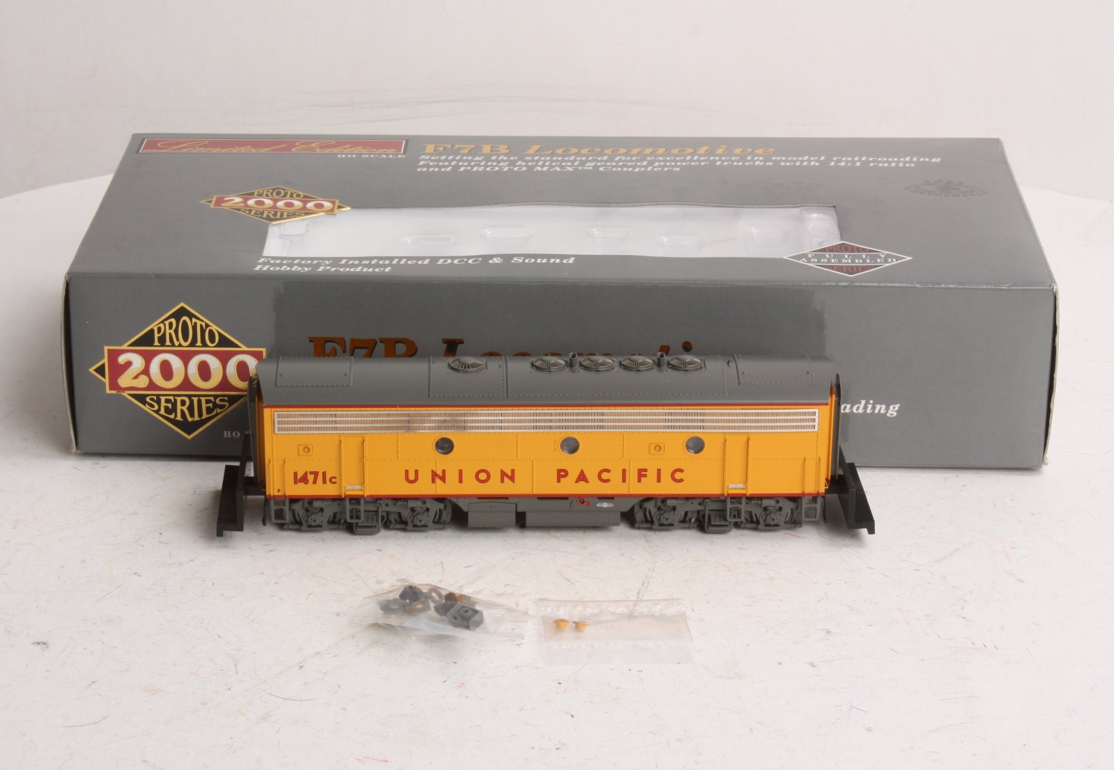 Proto 2000 920-40633 HO Union Pacific EMD F7B Unit Powered w/Sound & DCC #1471C LN/Box