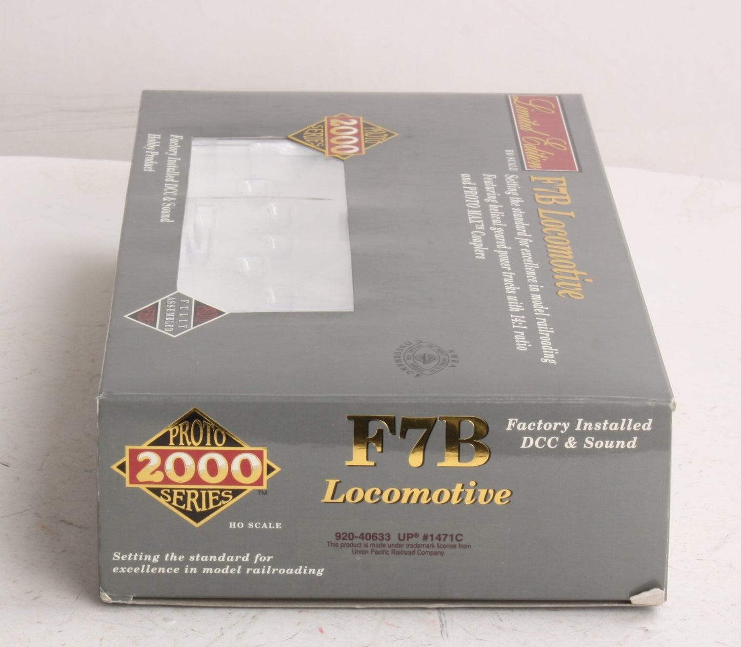 Proto 2000 920-40633 HO Union Pacific EMD F7B Unit Powered w/Sound & DCC #1471C LN/Box
