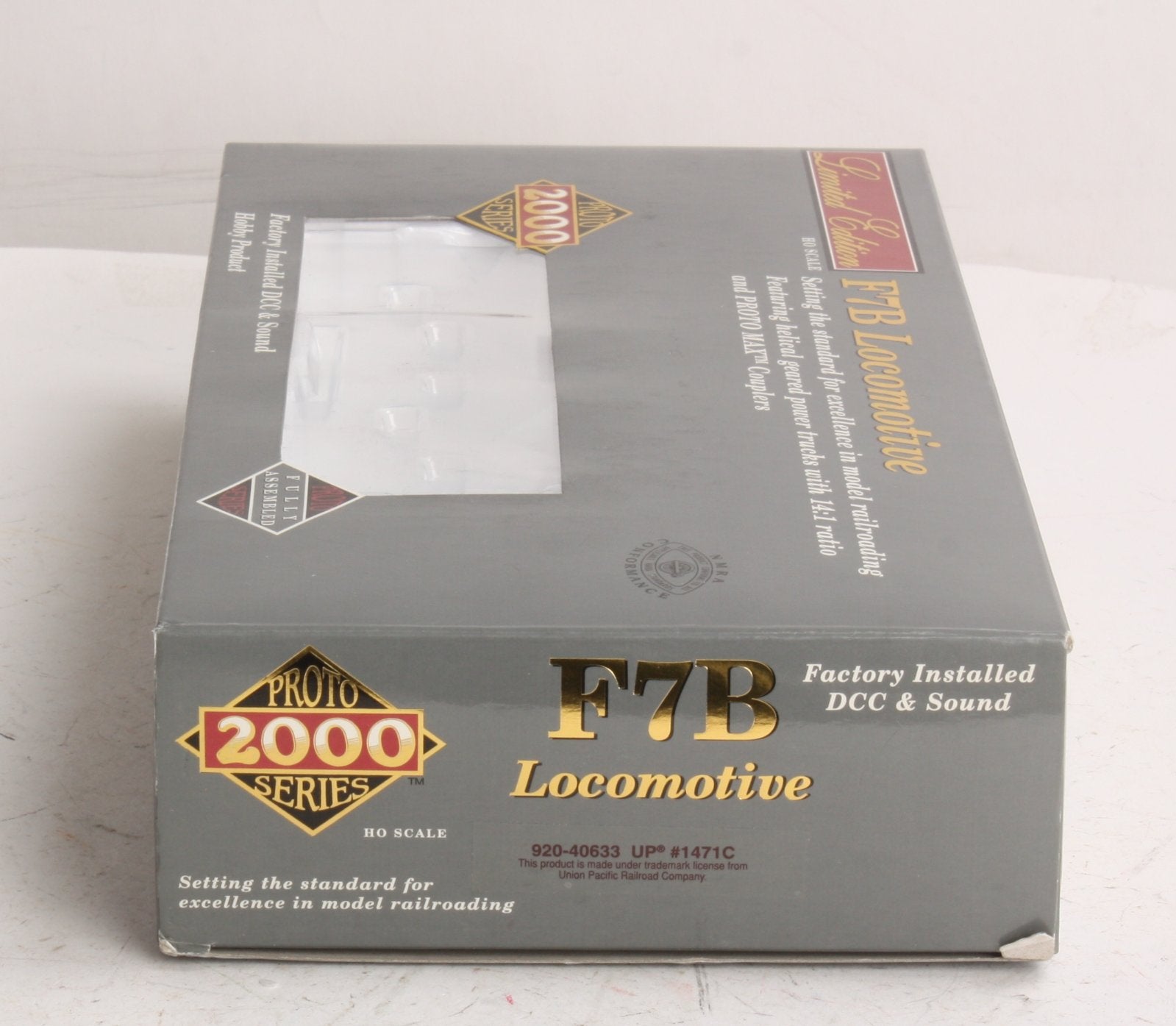 Proto 2000 920-40633 HO Union Pacific EMD F7B Unit Powered w/Sound & DCC #1471C LN/Box
