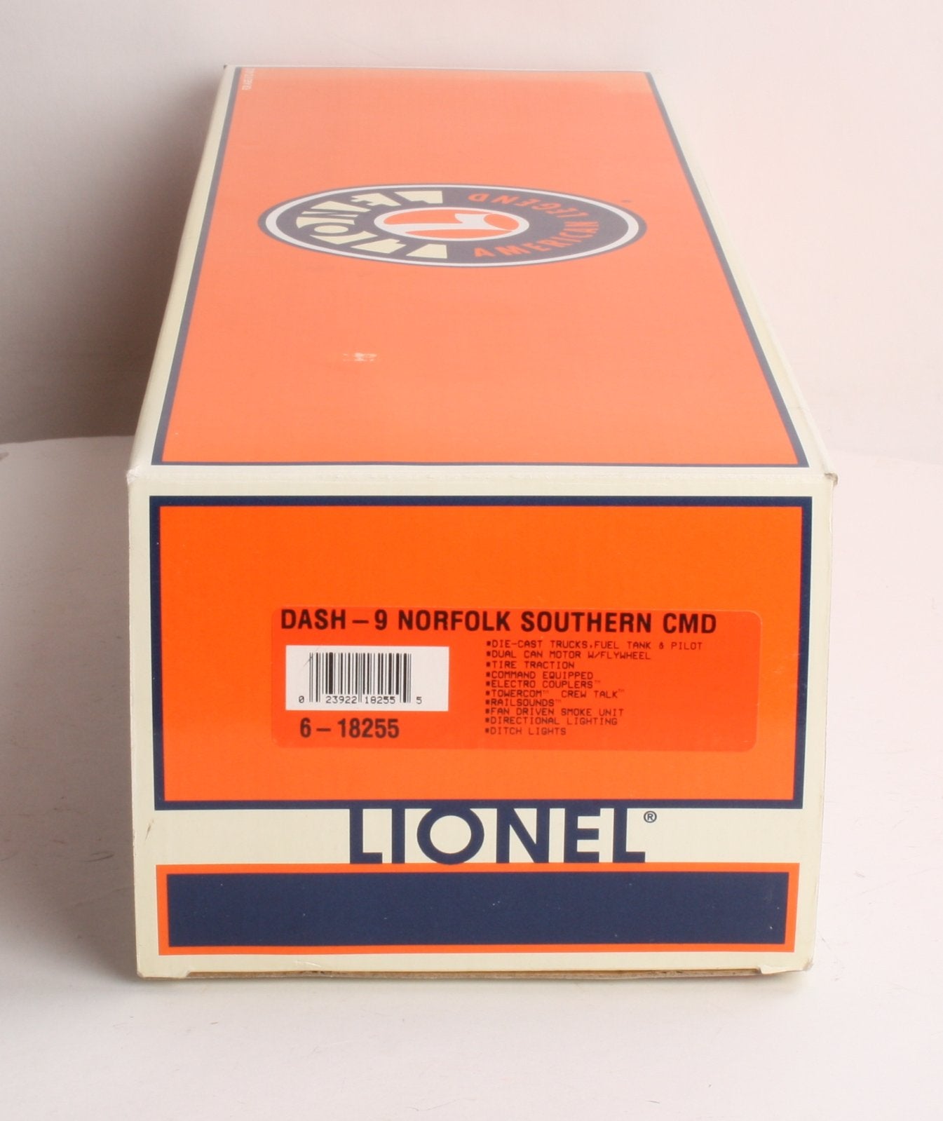 Lionel 6-18255 O Norfolk Southern Dash 9 Command Control w/Railsounds #8979 LN/Box
