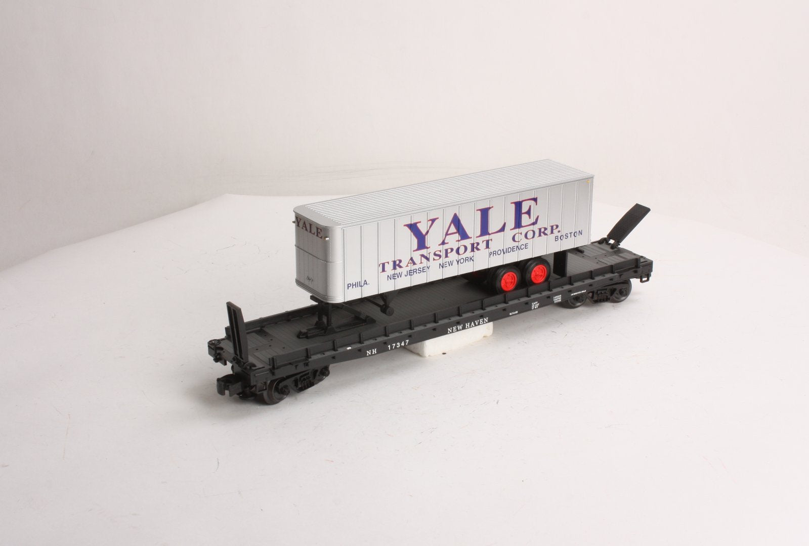 Weaver U23002LD New Haven/Yale 50' Flatcar with 35' Trailer EX/Box