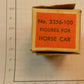 Lionel 3356-100 Set of 9 Black Horses in Separate Sale Box