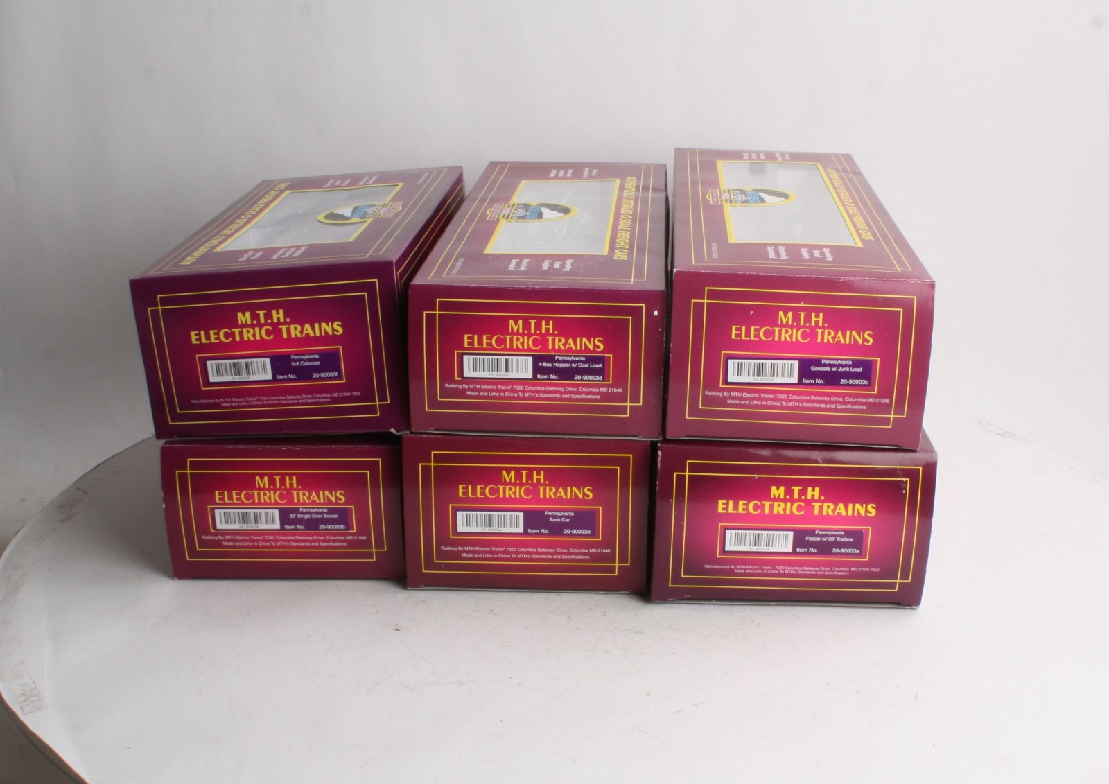 MTH 20-90003 O Pennsylvania Premier Freight Car Set (Set of 6) NIB