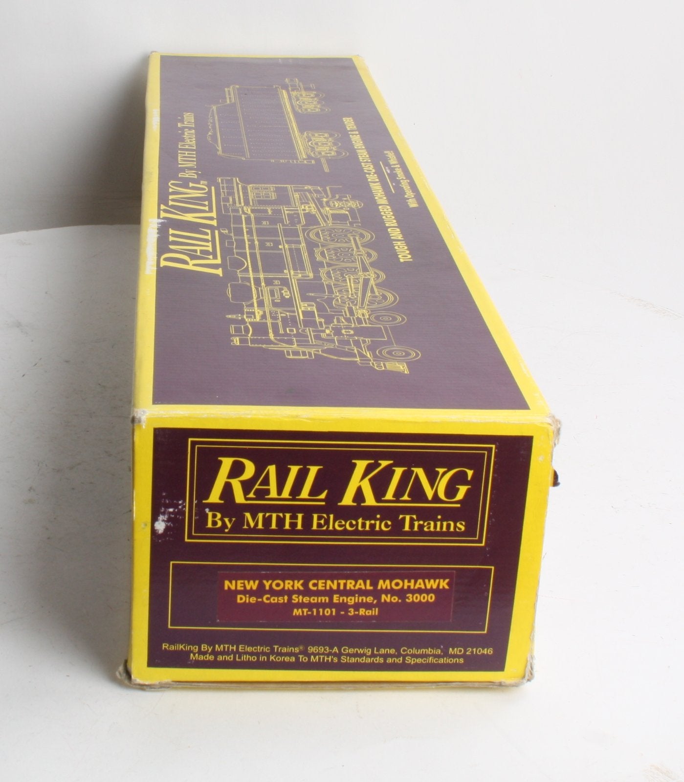 MTH 30-1101 NYC 4-8-2 L-3 Mohawk Steam Locomotive & Tender #3000 LN/Box