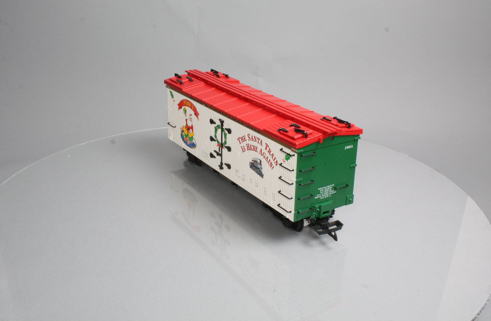 USA Trains R13021 G Scale Christmas 2003 Refrigerator Car LN/Box