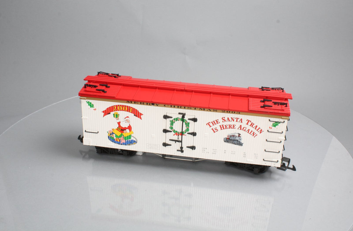 USA Trains R13021 G Scale Christmas 2003 Refrigerator Car LN/Box