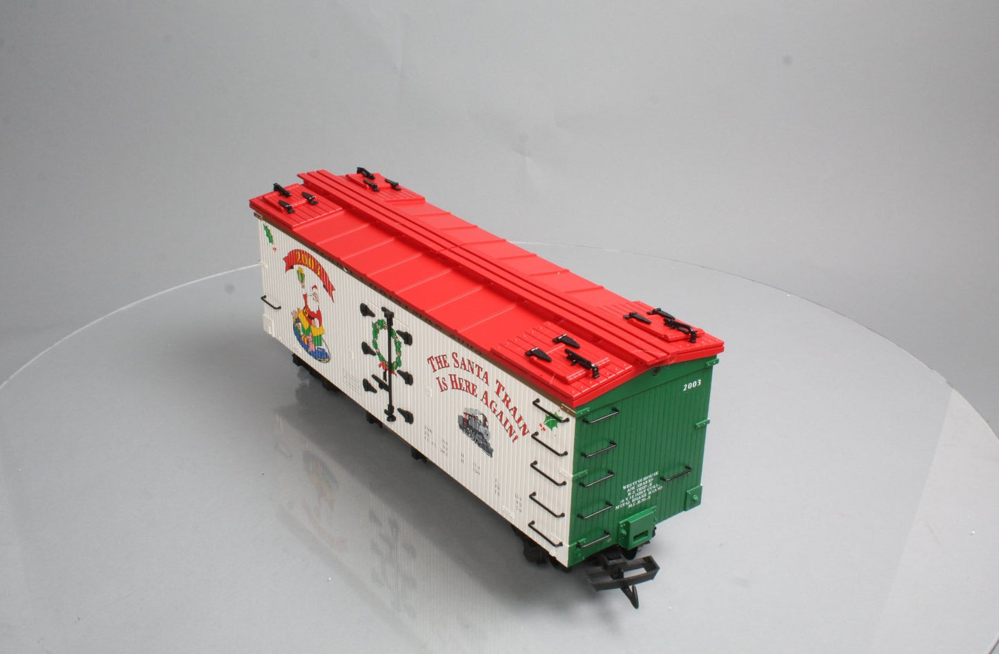 USA Trains R13021 G Scale Christmas 2003 Refrigerator Car LN/Box