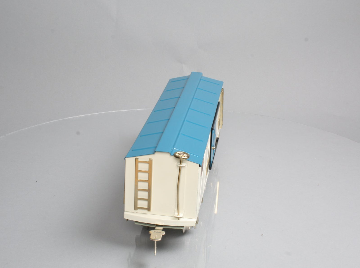 MTH 11-30088 White & Blue 4018 Automobile Boxcar MT/Box