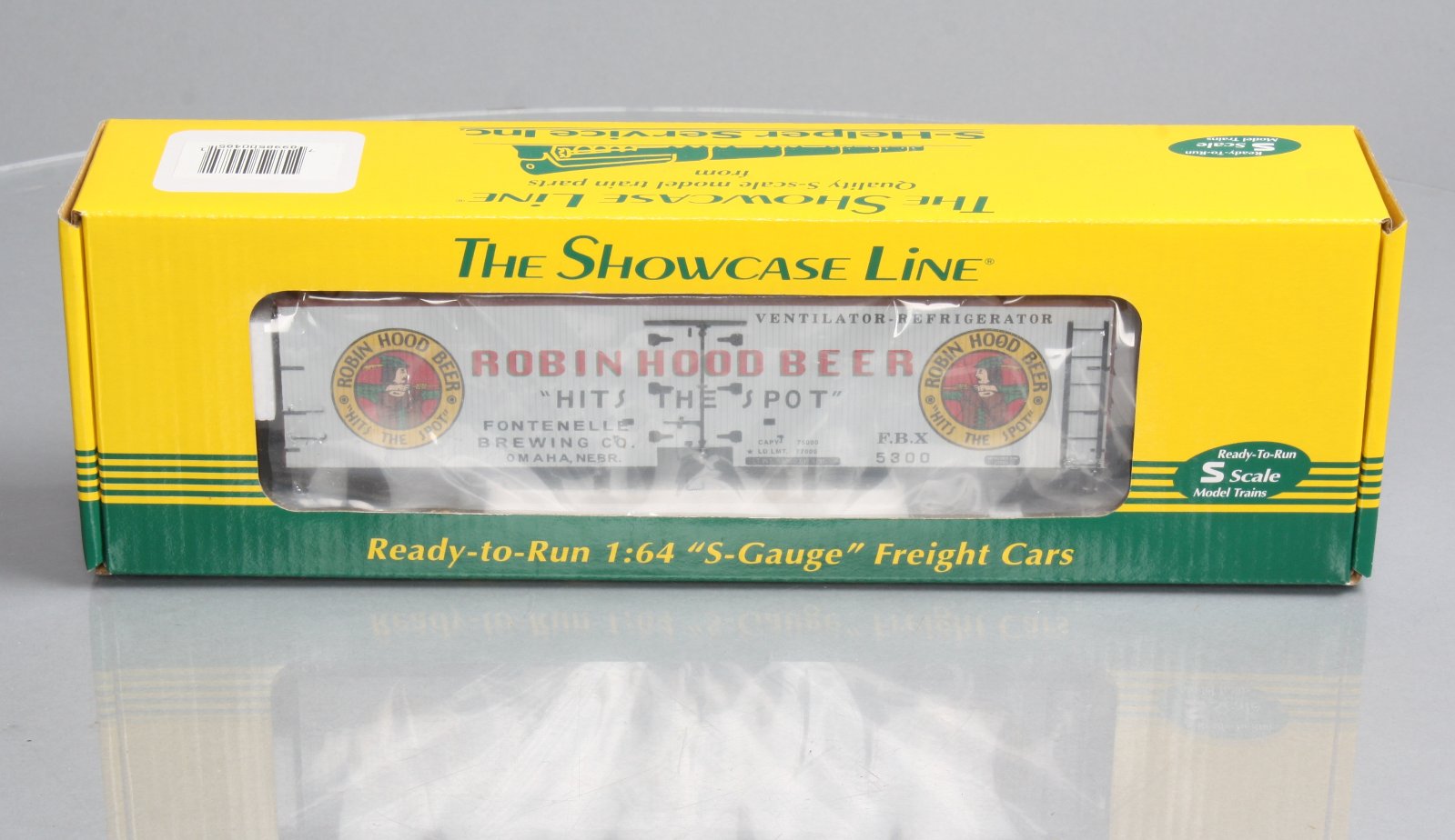 S-Helper 00485 S Gauge Robin Hood Beer Reefer Car #5300 LN/Box