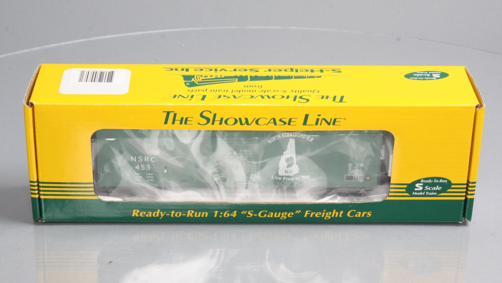 S-Helper 00807 S Scale North Stratford Railroad Rebuilt Boxcar #453 LN/Box