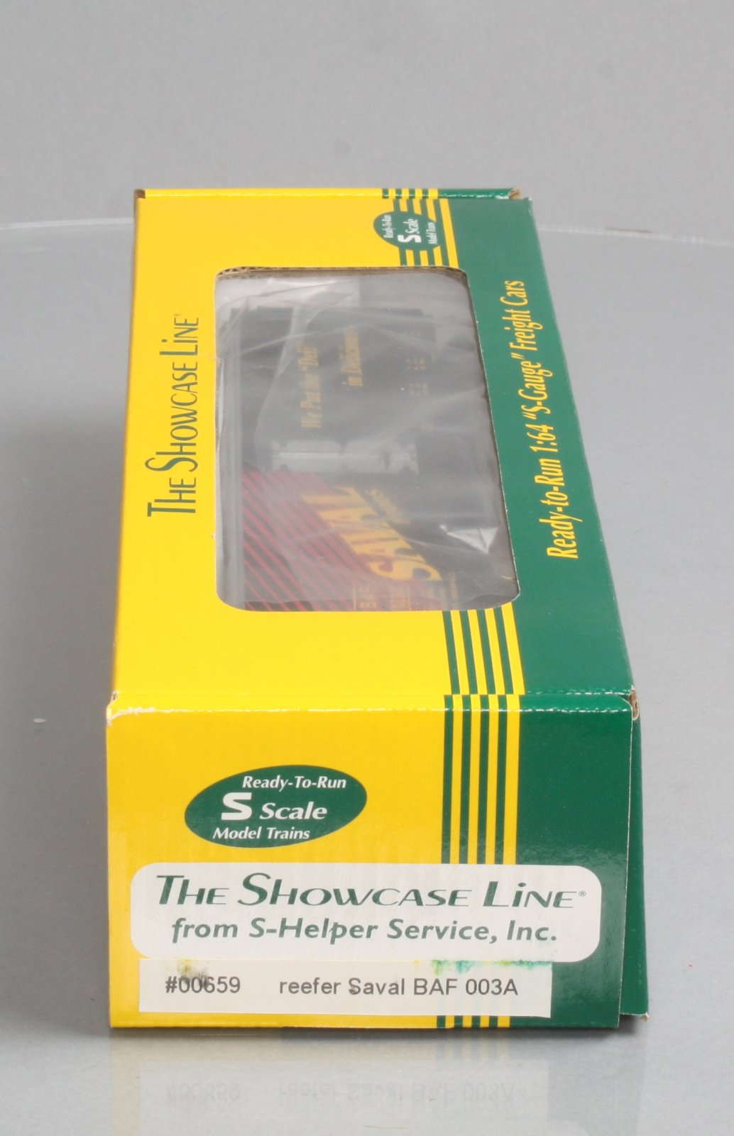 S-Helper Service 00659 S Gauge BAF Saval Reefer #003A LN/Box