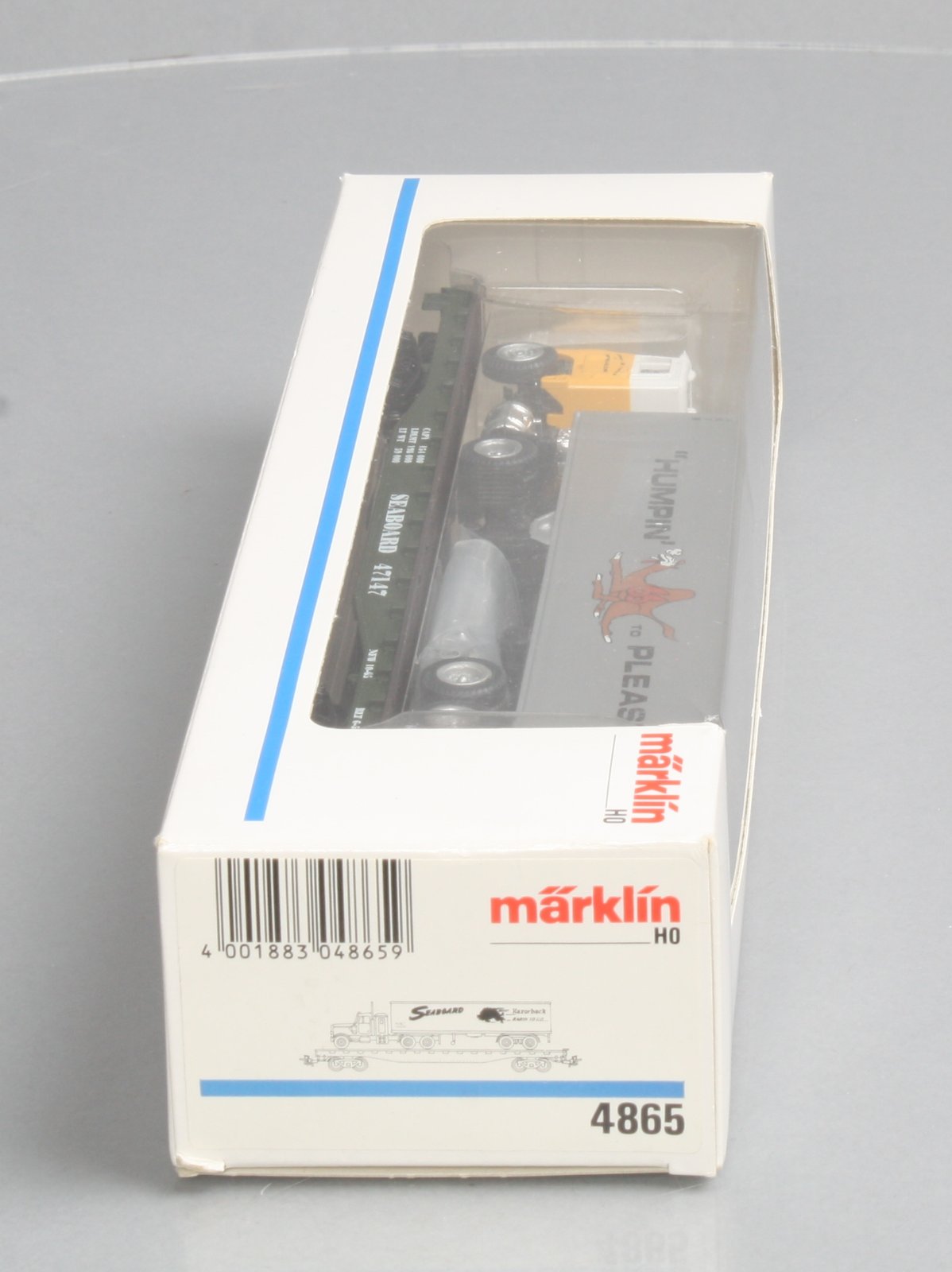 Marklin 4865 Seaboard Flatcar w/Humpin to Please Truck LN/Box