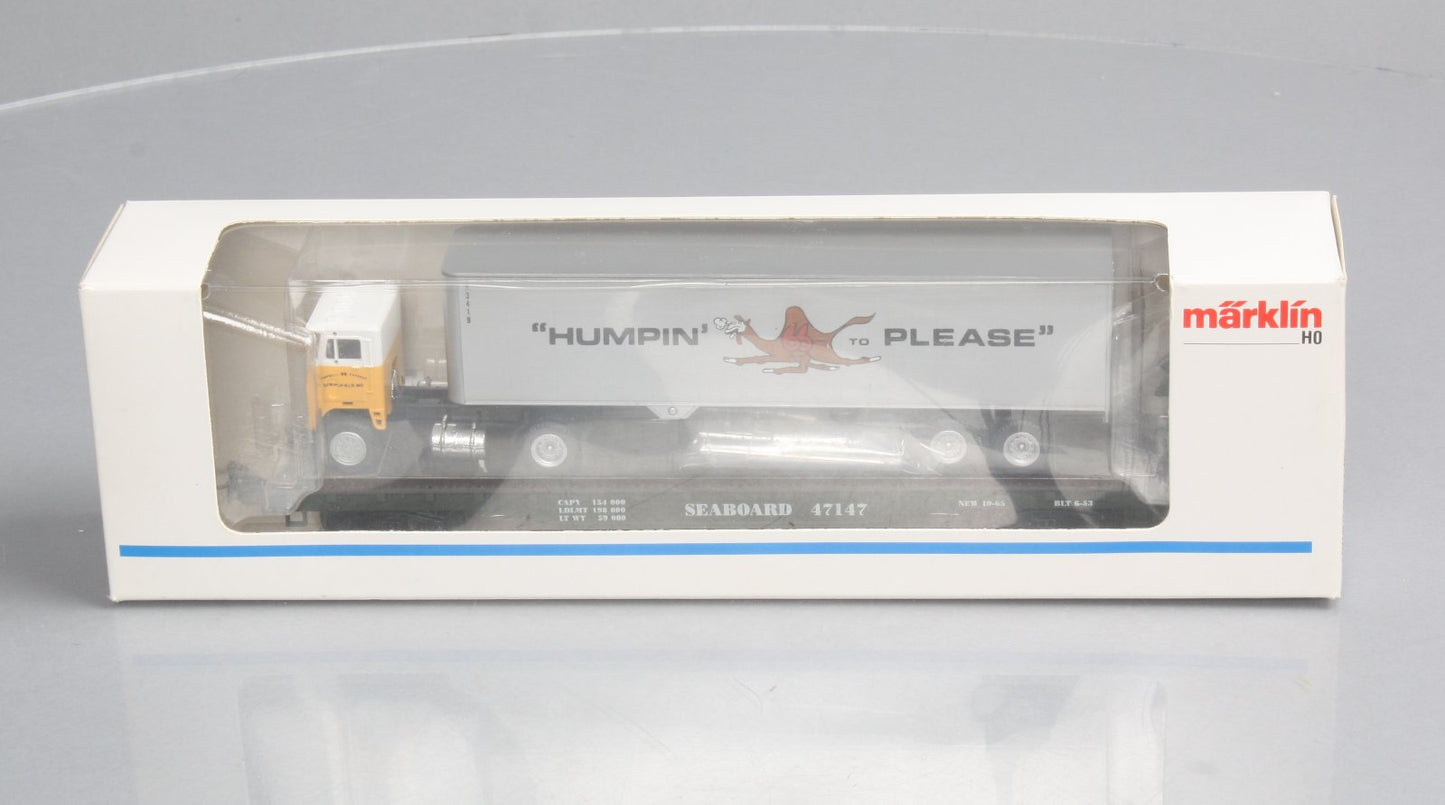 Marklin 4865 Seaboard Flatcar w/Humpin to Please Truck LN/Box