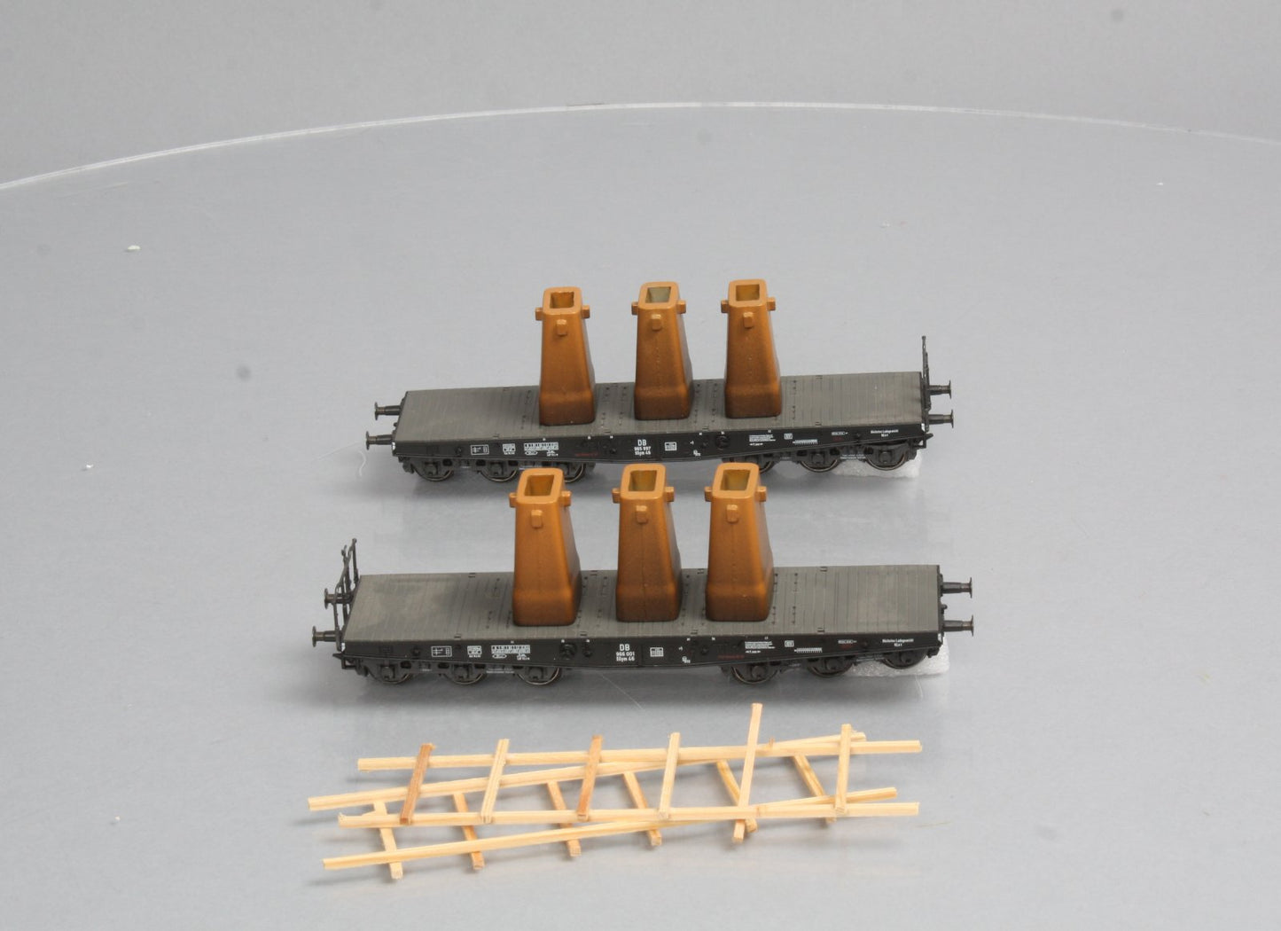 Marklin 48672 HO Scale DB Heavy Duty Flatcar Set LN/Box