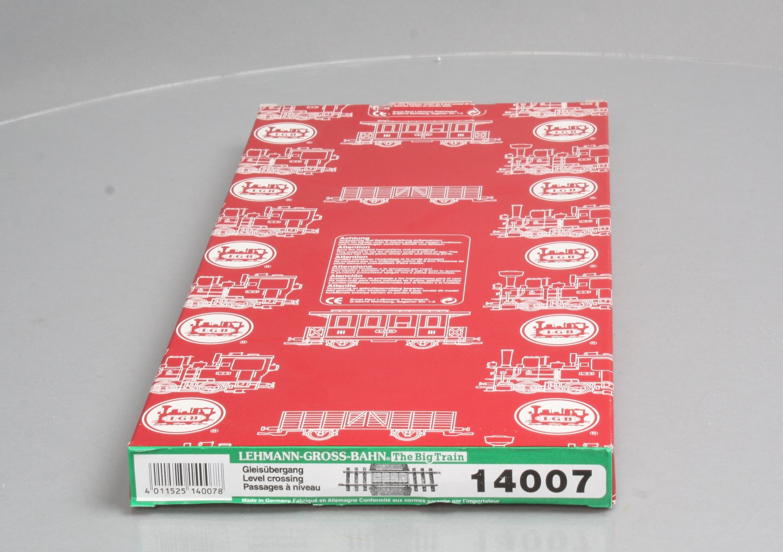 LGB 14007 G Scale Nickel Level Crossing EX/Box