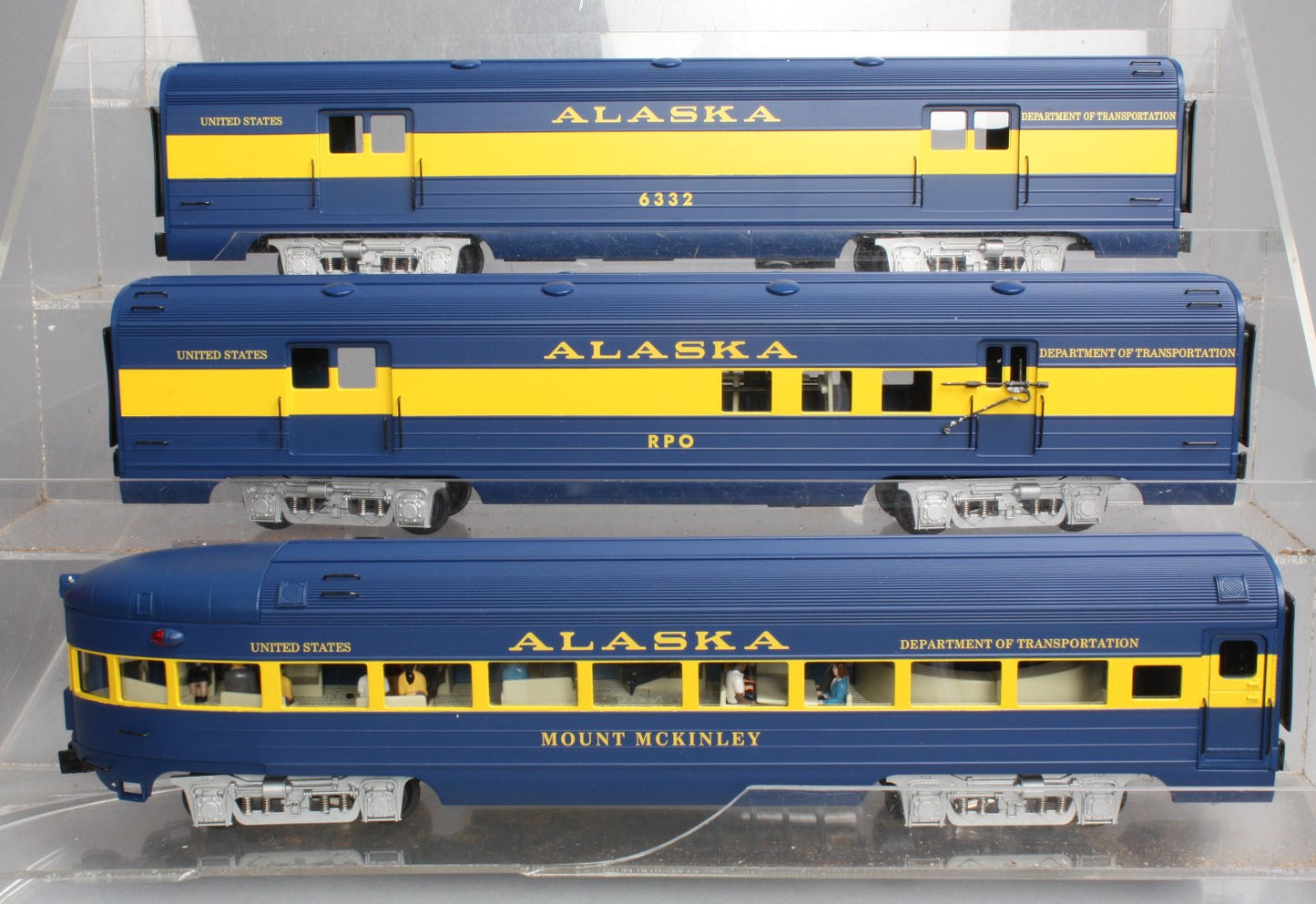 K-Line K4602A Alaska Railroad Aluminum 6-Car 15" Passenger Set NIB