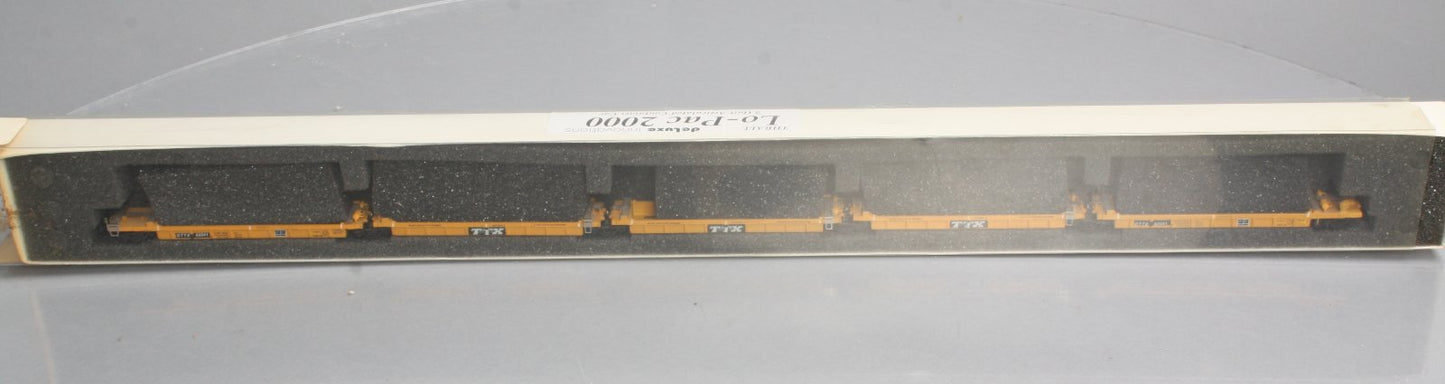 Deluxe Innovations 110111 N Trailer Train Lo-Pac 2000 5-Unit Articulated Car Set NIB