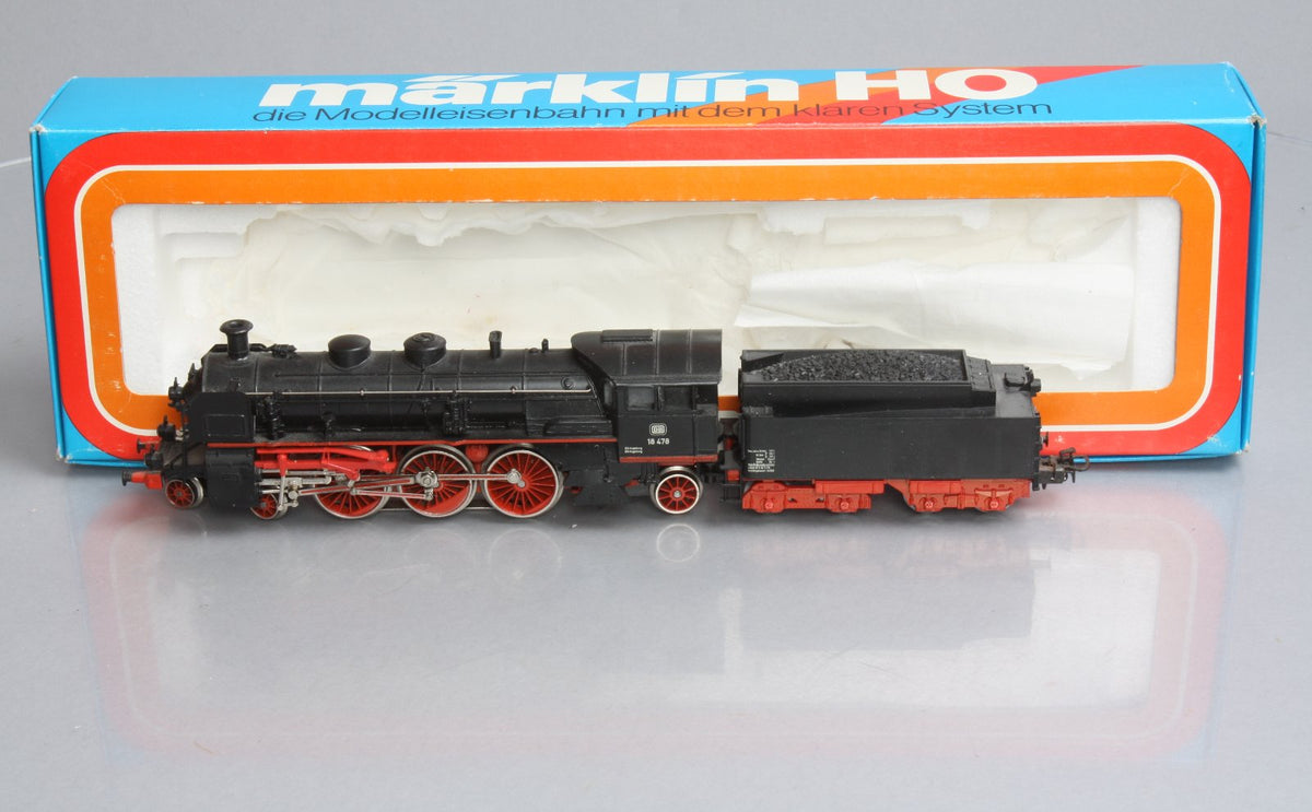 Marklin 3093 HO Scale BR 18 478 DB Steam Locomotive w/ Tender EX/Box