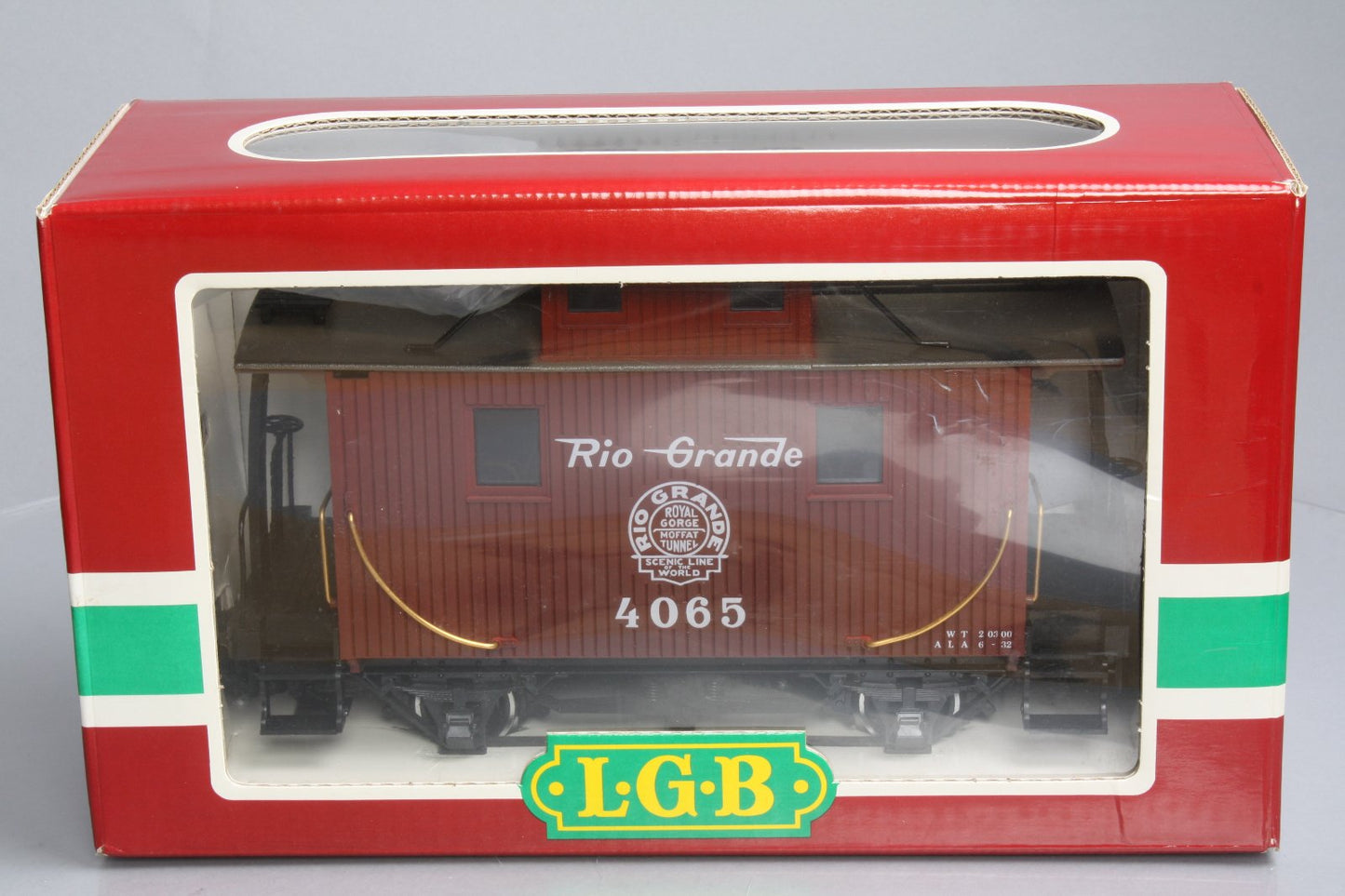 LGB 4065 G Scale Rio Grande Cupola Caboose (Metal Wheels) LN/Box