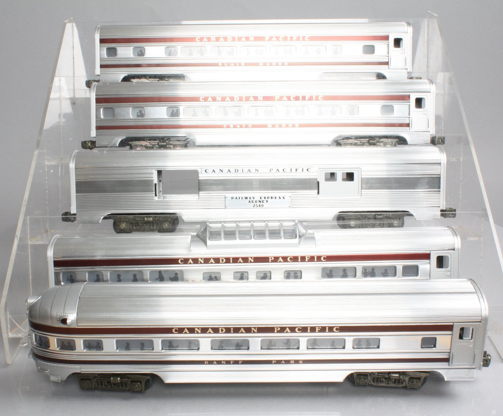 Williams 2610 Canadian Pacific Striped 5-Car Aluminum Passenger Set LN/Box