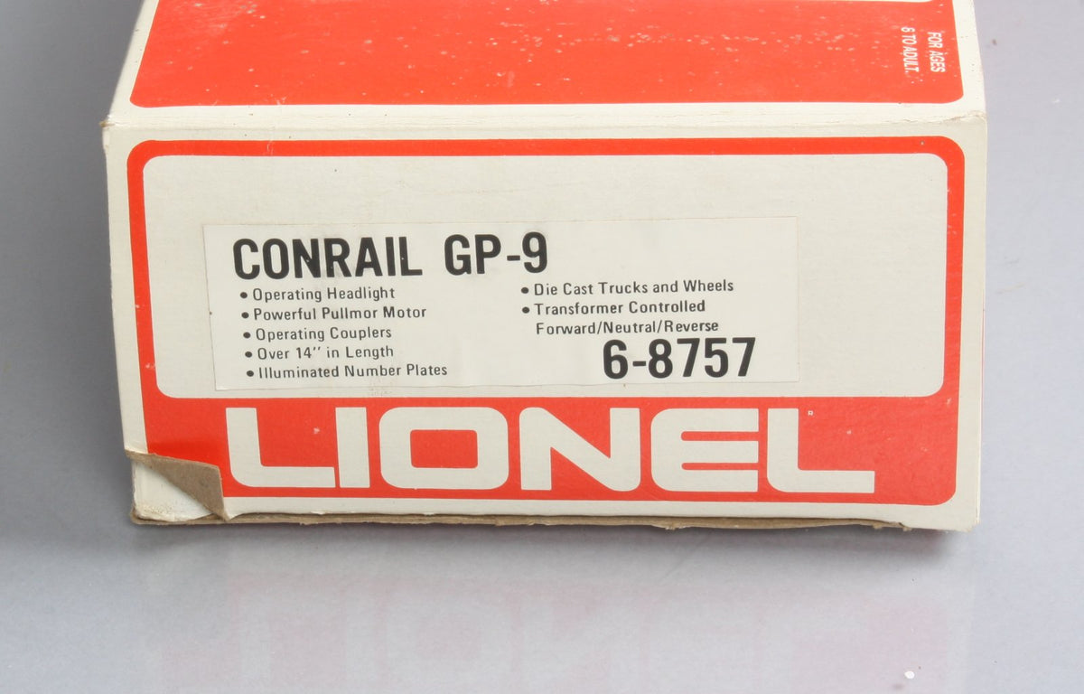 Lionel 6-8757 O Gauge Conrail GP-9 Diesel Locomotive NIB