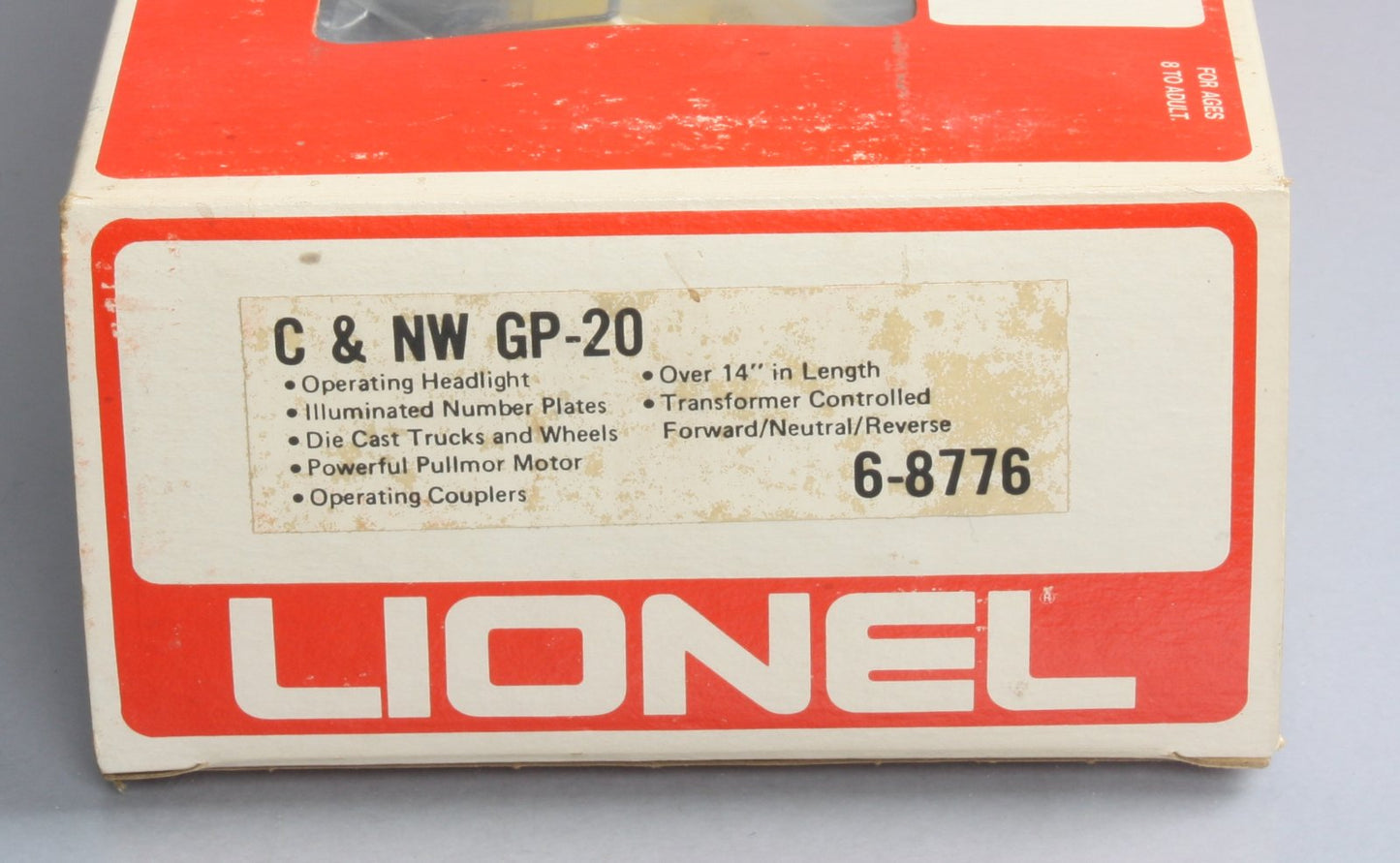 Lionel 6-8776 O Chicago & Northwestern GP20 Powered Diesel Locomotive EX/Box