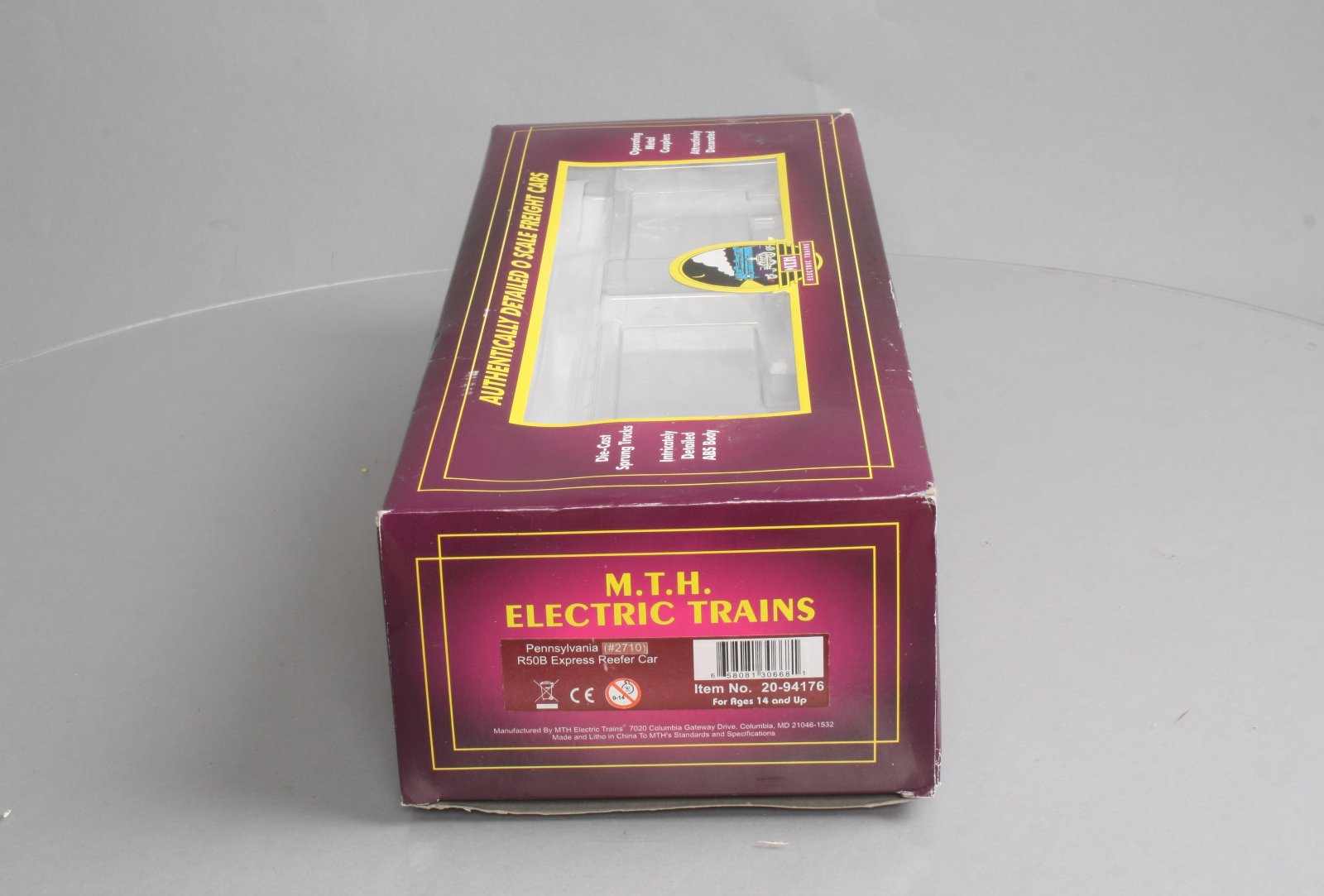 MTH 20-94176 O Gauge Pennsylvania R50B Express Refrigerator Car #2710 EX/Box