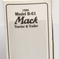First Gear 19-1435 1:34 Diecast PRR 1960 Mack Model B-61 Tractor Trailer