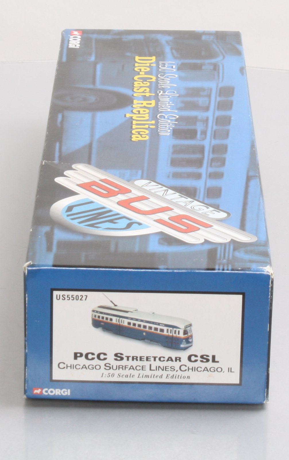 Corgi US55027 1:50 Chicago Surface Lines PCC Streetcar  EX/Box