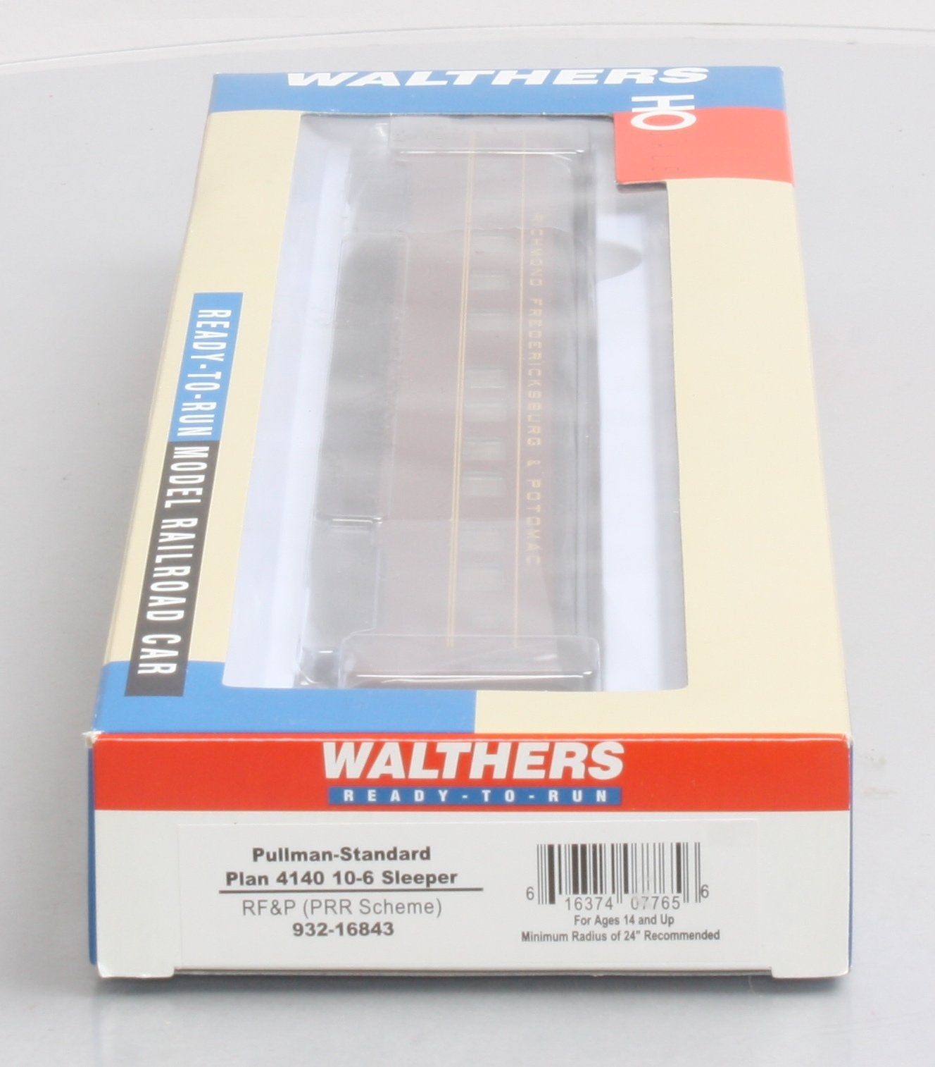 Walthers 932-16843 HO RF&P PRR Scheme Pullman Standard Plan 4140 10-6 Sleeper