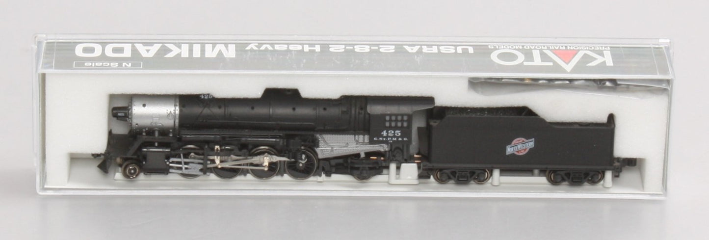 Kato 126-0203 Chicago & North Western 2-8-2 USRA Heavy Mikado Steam w/Tender LN/Box