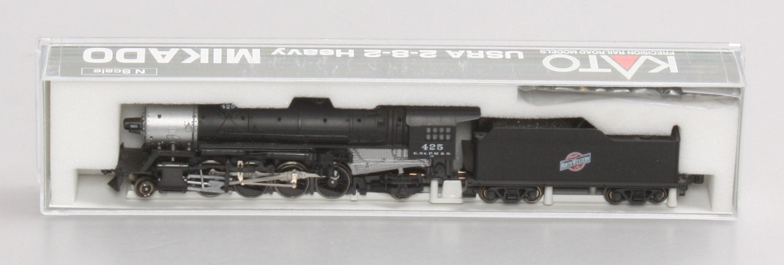 Kato 126-0203 Chicago & North Western 2-8-2 USRA Heavy Mikado Steam w/Tender LN/Box
