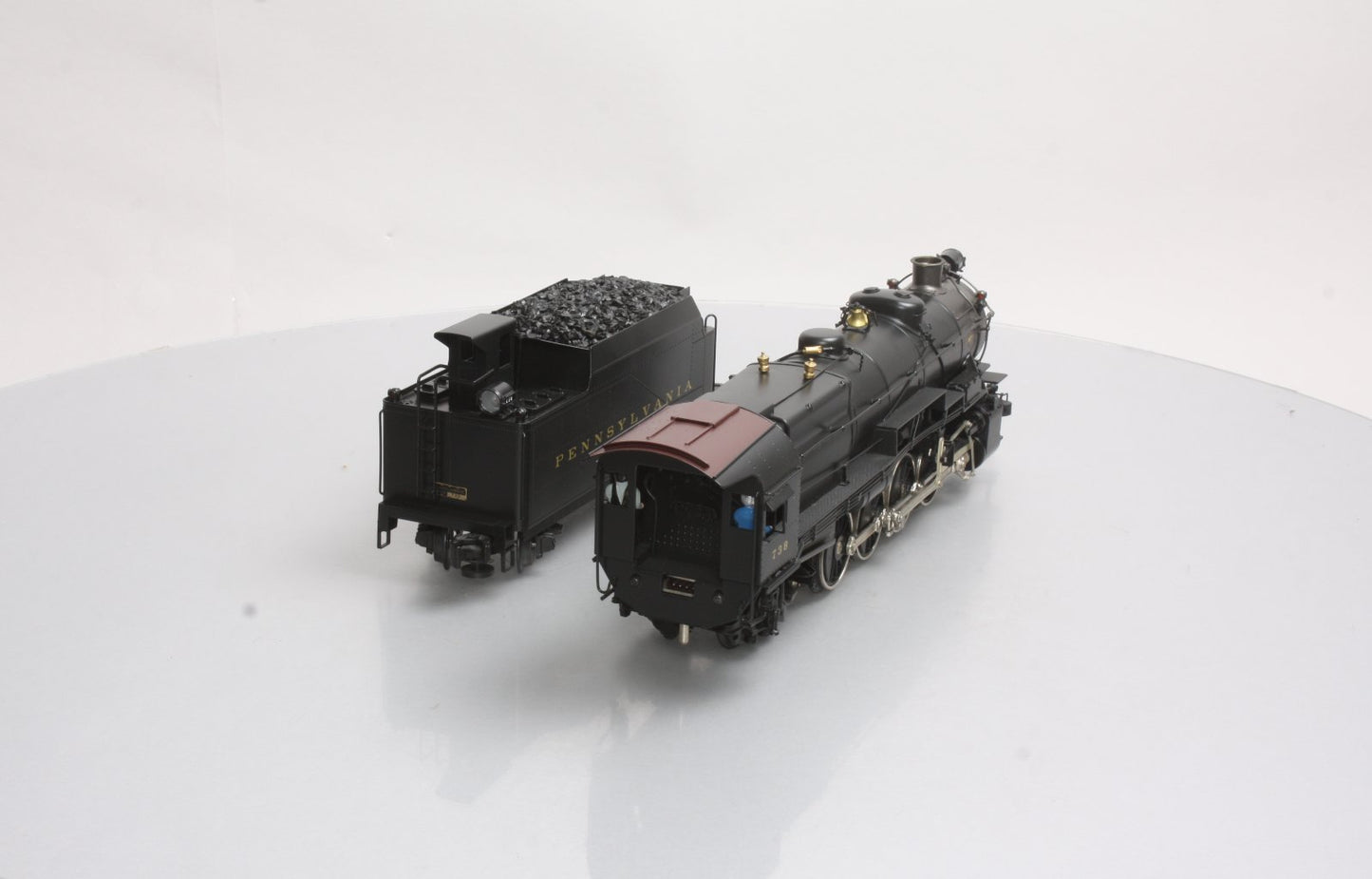 Weaver 738 Brass Pennsylvania L-1S 2-8-2 Steam Locomotive & Tender #738 (3Rail) LN/Box