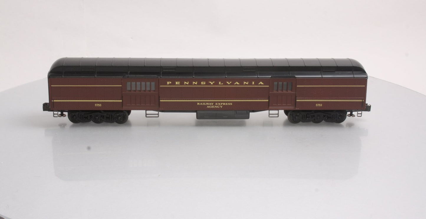 K-Line K-5753 O Gauge Pennsylvania "REA" 18" Heavyweight Baggage Car #5753 LN/Box